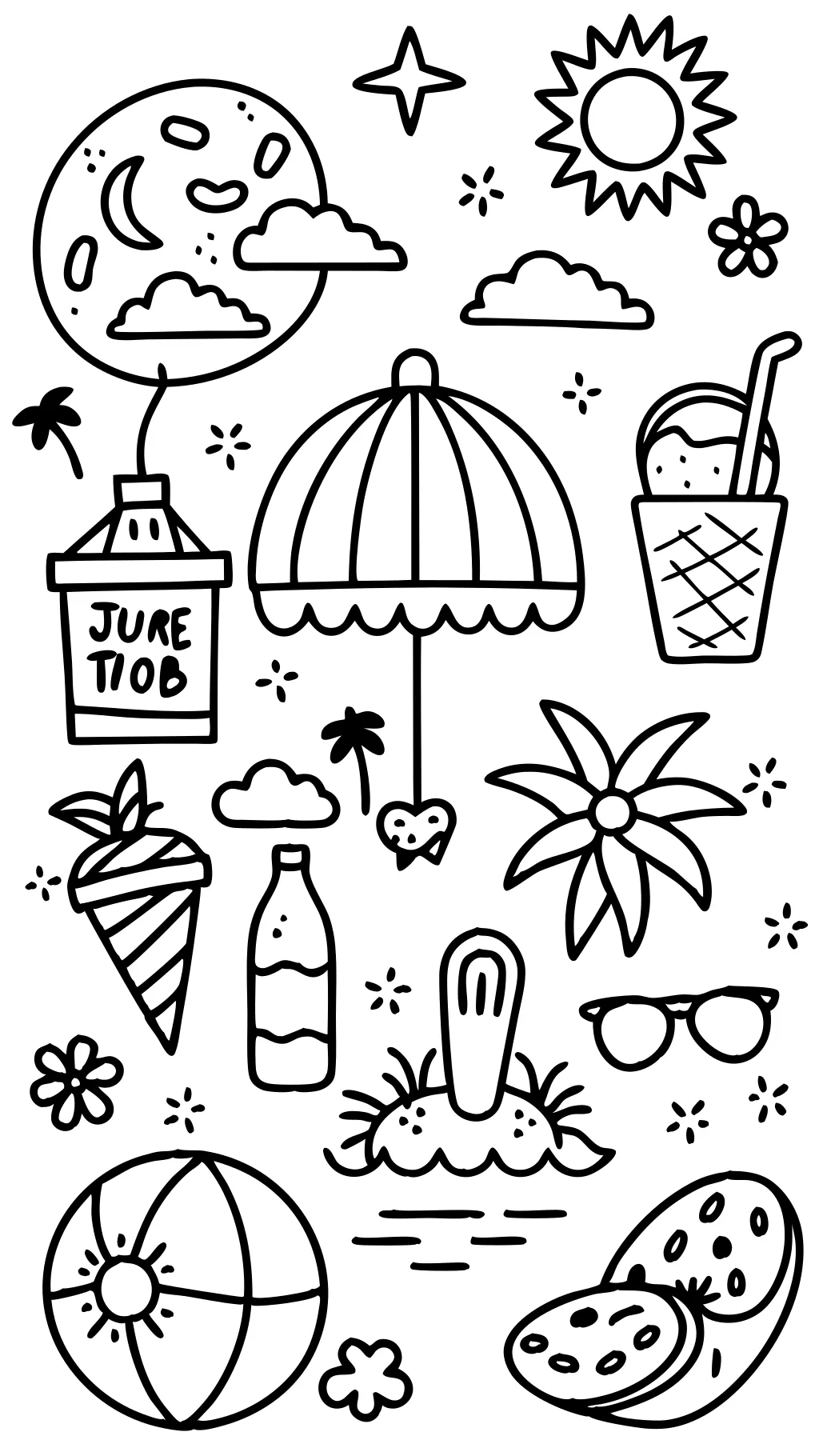 free printable summer coloring pages